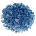 American Fire Glass 1/2 in Pacific Blue Fire Glass, 10 Lb Bag AFF-PABL12-10